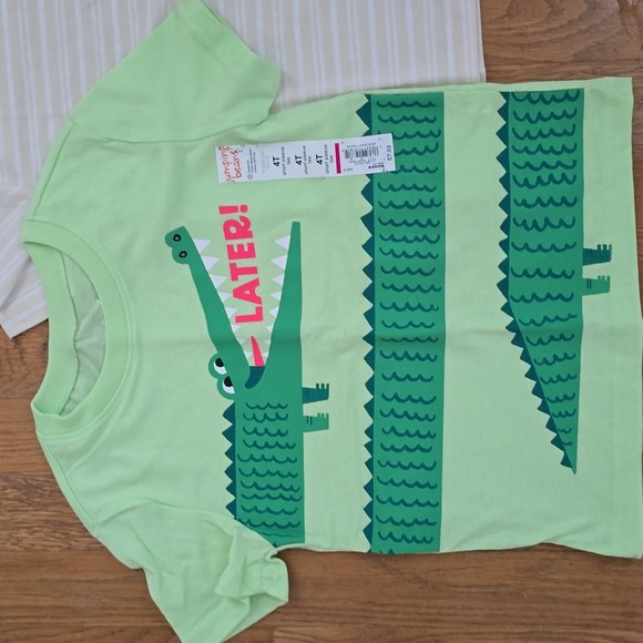 JUMPING BEANS TODDLER BOYS SHORT SLEEVES TEE-SHIRTS BUNDLE OF 2 SIZE 4T - Picture 2 of 9